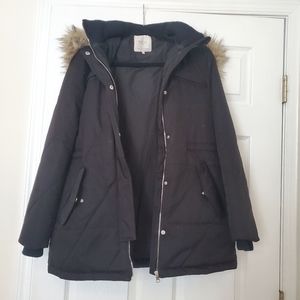 Zara Trafaluc Black Winter Parka
